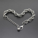 Titanium Steel Bracelet Stainless Steel Bracelet Men Women Jewelry Gift Hot