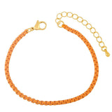 Y2K Colorful Plated Wristband Bracelet Boho Matte Dripping Oil Cuff Bangle