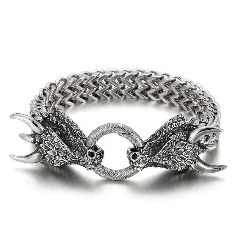 Men's Stainless Steel Double Faucet Bracelet