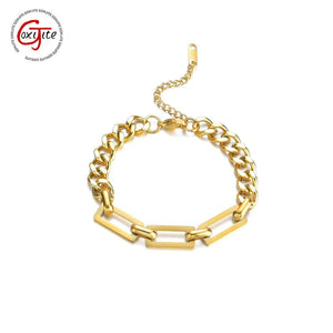 Stainless Steel Women's Bracelet Stitching Chain Charming Party Jewelry