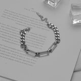 Stainless Steel Women's Bracelet Stitching Chain Charming Party Jewelry