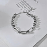 Stainless Steel Women's Bracelet Stitching Chain Charming Party Jewelry