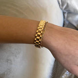 Stainless Steel Plated Detachable Wristbands Bracelets Bangles Hip-hop Silver