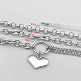 Heart Shaped Titanium Steel Bracelet - All-match Stainless Steel Jewelry