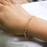 Rose Cable Chain Bracelet 585 for Women