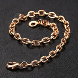 Rose Cable Chain Bracelet 585 for Women