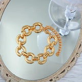 Metal Cuban Snake Lock Chain Bracelets Bangles for Women Punk