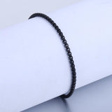 Thin Stainless Steel Box Link Chain Bracelet for Men Women KB526