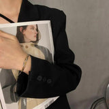 316L Stainless Steel Snake Chain Three Layers Cross Weave Bracelet