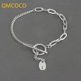 Silver Stitching OT Buckle Bracelet INS Personality Woman Bracelet