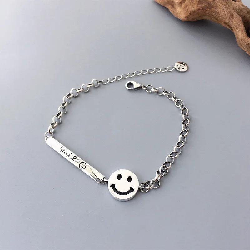 Luck Star Smiling Face Bracelet for Women Vintage Fine Jewelry