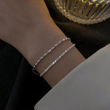 Sparkling Light Bangle for Women Adjustable Chains Charm Bracelet