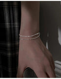 Sparkling Light Bangle for Women Adjustable Chains Charm Bracelet