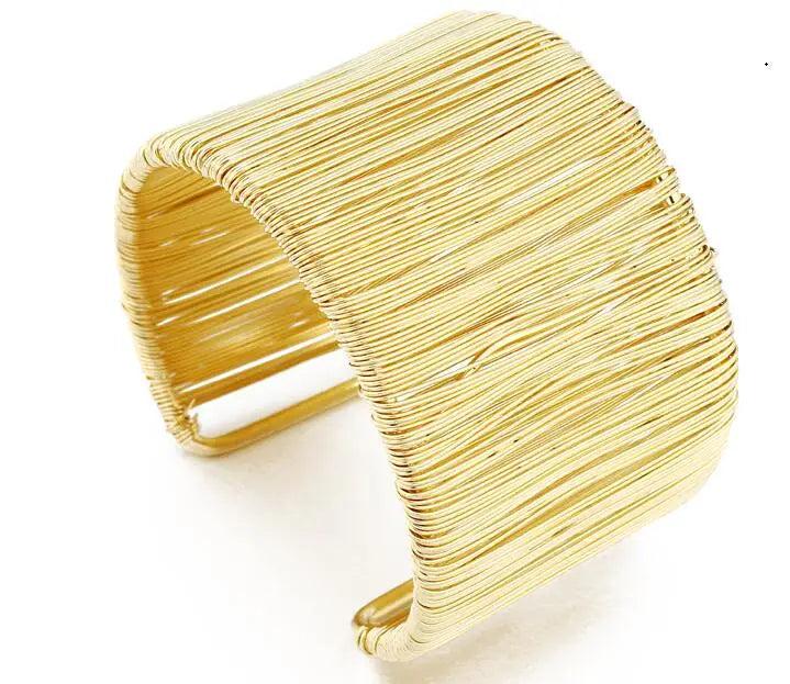 Geometric Open Cuff Bangle Bracelet Minimalist Metal Wide Boho Bracele