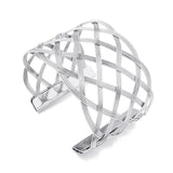 Geometric Open Cuff Bangle Bracelet Minimalist Metal Wide Boho Bracele