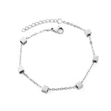Link Chain Bracelets Stainless Steel Square Accessories for Women