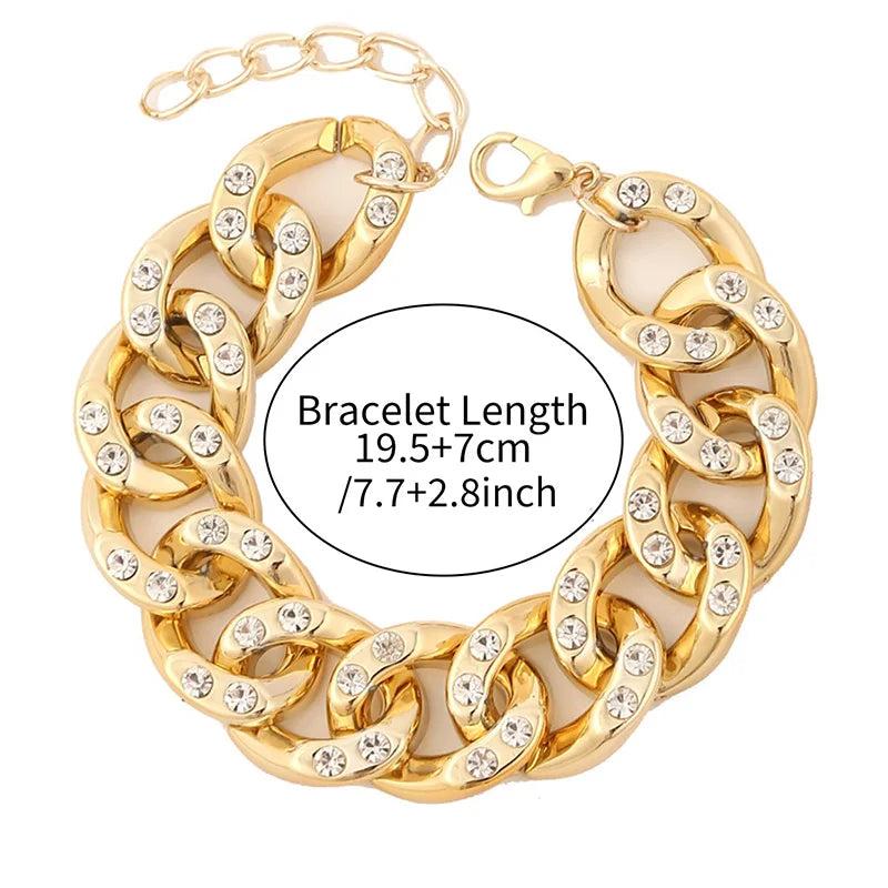 Punk Cuban Chain Metal HipHop Link Bracelet