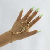Punk Scorpion Ring Exaggerated Zircon Charm Adjust Rings