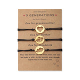 3pcs/Set Rope Hollow Heart Bracelet Stainless Steel Couple Bracelets Bangle