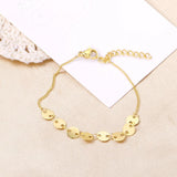 Stainless Steel Coffee Bean Chains Bracelet Extender Women Party Accessory