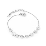 Stainless Steel Coffee Bean Chains Bracelet Extender Women Party Accessory