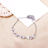 Stainless Steel Coffee Bean Chains Bracelet Extender Women Party Accessory