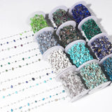 Natural Stone Stainless Steel Chain Freeform Chip Gravel Quartz Agates Stone
