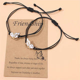 Couples Butterfly Bracelets Matching Adjustable Jewelry
