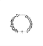 French Vintage Titanium Steel Couple Bracelet