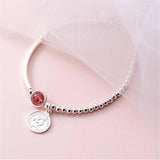 Crystal Ball Coin Charm Bracelet&Bangle for Women Wedding