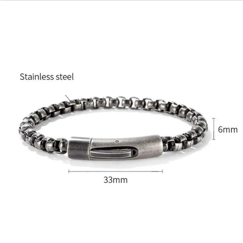Stainless Steel Men's Thin Bracelet Buckle