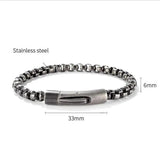 Stainless Steel Men's Thin Bracelet Buckle