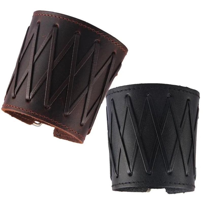 Steampunk Gauntlet Cuff Wide Arm Bracers Biker Wrist Protector