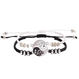 Dragon Tai Chi Gossip Braided Bracelets Yin Yang Couple Jewelry