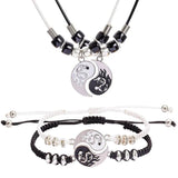 Dragon Tai Chi Gossip Braided Bracelets Yin Yang Couple Jewelry