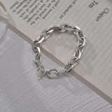 Akizoom Sweet Beads Bangle Bracelet Alloy Charm Valentines Birthday Gift