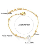 Colorful Cubic Zirconia Chain Bracelet