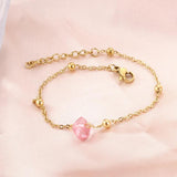 Colorful Cubic Zirconia Chain Bracelet
