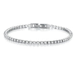 Dainty Cubic Zircon 14K Plated Buckle Tennis Bracelet