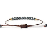 Vegan Hematite Friendship Bracelet Unisex Punk Hiphop Couples Beads Braclet