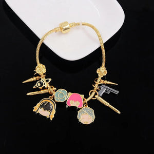 Spy X Family Cosplay Bracelet Twilight Yor Forger Anya Forger Figure Metal