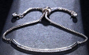 Adjustable Bracelet Bangle for Women CZ Rose Jewelry