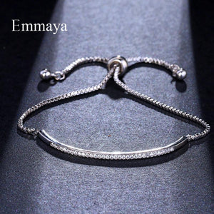Adjustable Bracelet Bangle for Women CZ Rose Jewelry