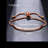 Adjustable Bracelet Bangle for Women CZ Rose Jewelry