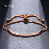 Adjustable Bracelet Bangle for Women CZ Rose Jewelry