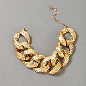 Colorful Dripping Oil Bracelet for Women Big Chain Adjustable Jewelry