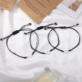Sun Moon Star Bracelet Set Stainless Steel Couple Bracelets Jewelry