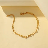 316L Stainless Steel Hip-hop Style Rectangle Beaded Bracelets