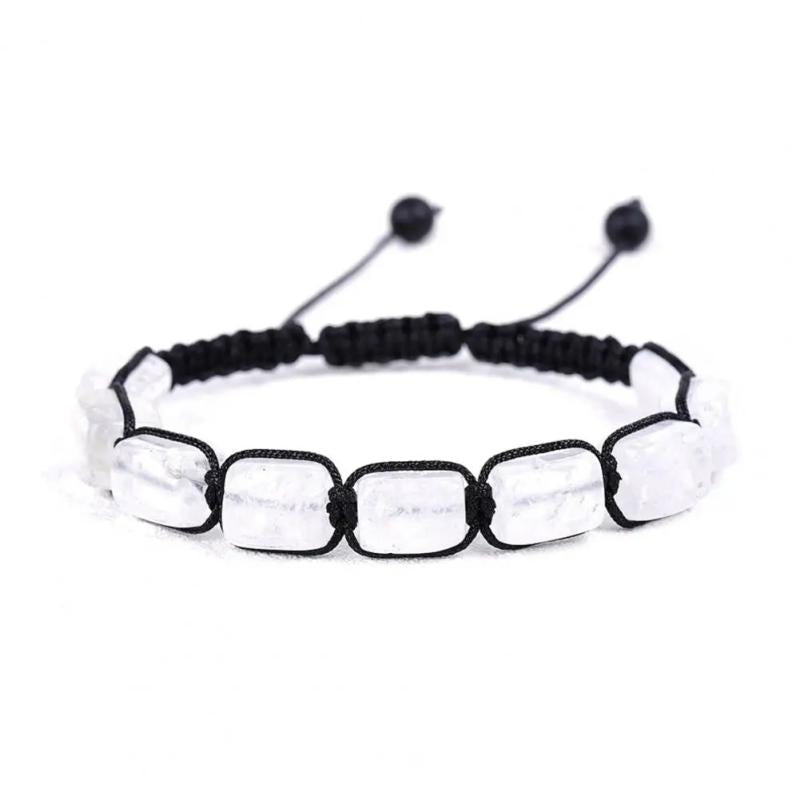 Vintage Stone Beads Bracelet Women Men Fall-Resistant All-match Yoga Braid
