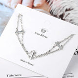 Zircon Charm Bracelet for Women Wedding Jewelry SL384